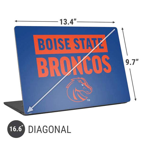 Boise State University Broncos Universal Laptop 16.6in (13.4 x 9.7in) Skin